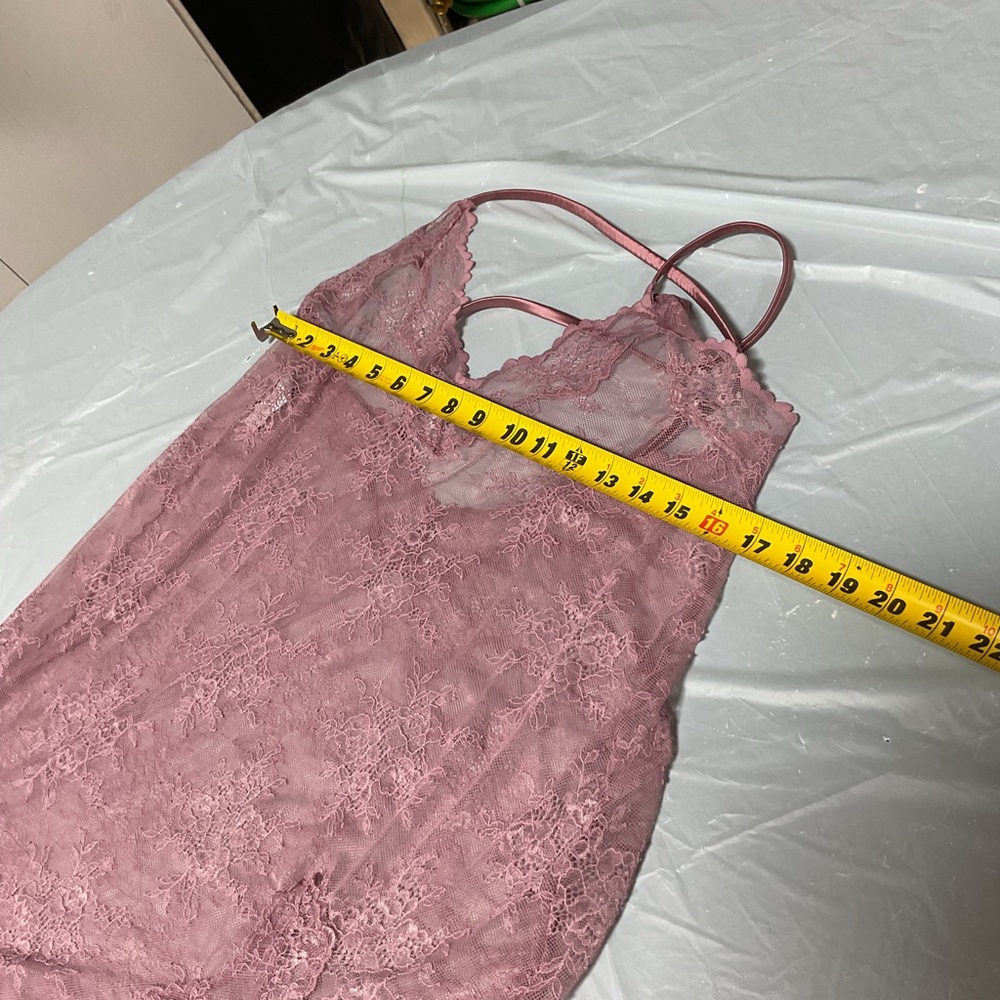 Auden Lace Chemise in Dusty Rose - Picture 6 of 6